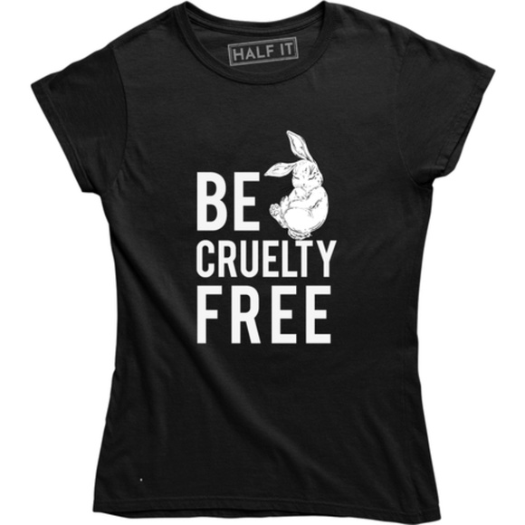Be Cruelty Free Be Kind To Animals Vegan T-shirt - Picture 1 of 3